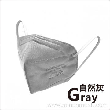 Gray FFP2 Folded Filtering Half Mask CE Approved